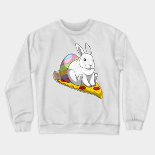 Bunny Easter Easter egg Pizza Crewneck Sweatshirt